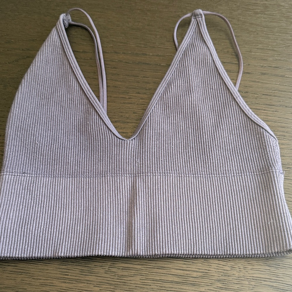 Gilly Hicks Ribbed Bralette - purple